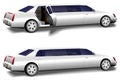 Limousine Limo Doors Open & Closed