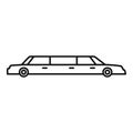 Limousine service icon, outline style