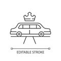 Limousine service linear icon