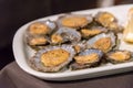 Limpets served in a restaurant on the island of Flores in the Azores, Portugal