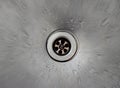 Water droplets in the sink