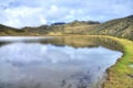 Limpiopungo lake on an overcast day Royalty Free Stock Photo