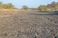 Limpopo river pre-rain dry flood plains in South Africa