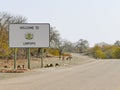 Limpopo sign - travel destination in Africa Royalty Free Stock Photo