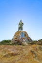 Lin Tian Zhen monument in Yehliu Geopark, Taiwan Royalty Free Stock Photo