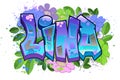 Lina - Graffiti Styled Urban Street Art Tagging Name Design