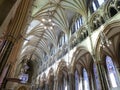 Lincoln Cathedral crazy vaulted ceiling Royalty Free Stock Photo