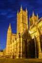 Lincoln Cathedral at night Royalty Free Stock Photo