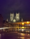 Lincoln cathedral at night Royalty Free Stock Photo