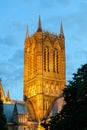 Lincoln Cathedral at night Royalty Free Stock Photo