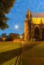 Lincoln Cathedral at night Royalty Free Stock Photo