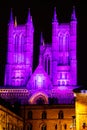 Lincoln Cathedral At Night Royalty Free Stock Photo
