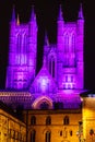 Lincoln Cathedral At Night Royalty Free Stock Photo