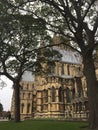 Lincoln Cathedral seen through the trees on the Minster Yard