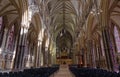 Lincoln Cathedral: vaulted ceiling Royalty Free Stock Photo