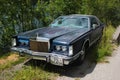 Lincoln Continental Mark V old car near Lofthus, Norway