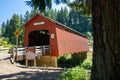 Yaquina River Chitwood Covered Bridge, taken in summer