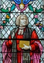 Close up of William Paley Stained Glass Window in Lincoln Cathedral Royalty Free Stock Photo