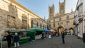 Street Market on Castle Hill Lincoln B Royalty Free Stock Photo