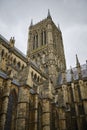 View of the Cathedral in Lincoln, Lincolnshire on September 19, 2023 Royalty Free Stock Photo