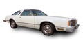 1982 Lincoln Mark VI American Classic Luxury Coupe. White background