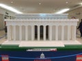 Lincoln Memorial building build with Lego