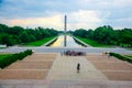 Lincoln memorial, elevated view Royalty Free Stock Photo