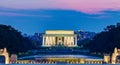 Lincoln Memorial at night. Royalty Free Stock Photo