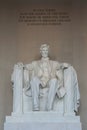 Lincoln memorial statue Royalty Free Stock Photo