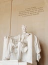 Lincoln Memorial Statue with Quotation