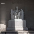 Lincoln Memorial statue at sunrise, Washington, DC. Royalty Free Stock Photo