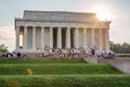 Lincoln Memorial at sunset, Washington, DC. Royalty Free Stock Photo