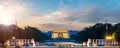 Lincoln Memorial on sunset. Seen from National Mall, Washington DC, USA. Royalty Free Stock Photo