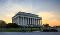 Lincoln Memorial at sunset Royalty Free Stock Photo