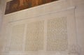 Lincoln Memorial Wall inside from Washington District of Columbia USA