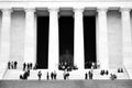 Lincoln Memorial in Washington DC with Crowds of People