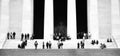 Lincoln Memorial in Washington DC with Crowds of People Large Columns
