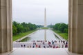 Lincoln Memorial, Washington DC view toward Washington Momnument