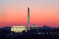 Lincoln Memorial, Washington Monument, United States Capital Royalty Free Stock Photo