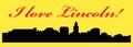 Lincoln, Nebraska city silhouette