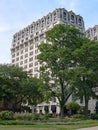 Lincoln Park in Chicago with elegant apartment buildings Royalty Free Stock Photo