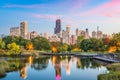 Lincoln Park, Chicago, Illinois Skyline Royalty Free Stock Photo