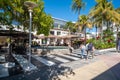 The Lincoln Road boulevard in Miami Beach Royalty Free Stock Photo