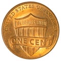 Lincoln Shield one cent coin Royalty Free Stock Photo