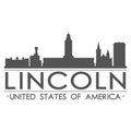 Lincoln Skyline Symbol Design City Vector Art