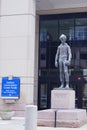 Lincoln statue in front of Indiana government center Royalty Free Stock Photo