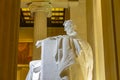 Lincoln statue in the Lincoln Memorial at night, Washington DC Royalty Free Stock Photo
