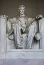 Lincoln statue at Lincoln Memorial, Washington DC, USA Royalty Free Stock Photo