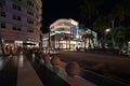 Lincoln Theatre on Lincoln Road Mall in Miami Beach, Florida at night.