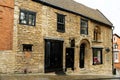 Norman House on Steep Hill in Lincoln, England Royalty Free Stock Photo